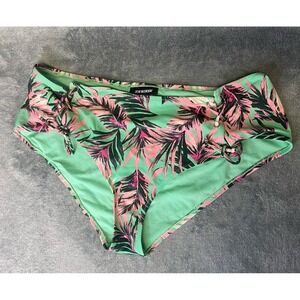 Joe Boxer Side Lace Bright Green Women's Bikini Bottoms Size XL